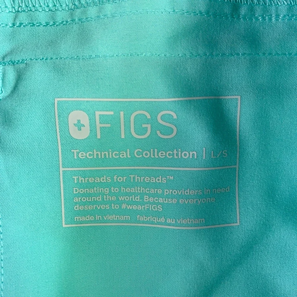 FIGS Scrub Set Mens Large L Leon Top & Axim Pants V-Neck Cargo Technical Uniform